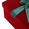 Large Christmas Gift Boxes, 8.5 Inch Square Gift Box Christmas Luxurious Gift Box Velvet Square Gift Box Red with Lid for Festival Christmas Gift Box